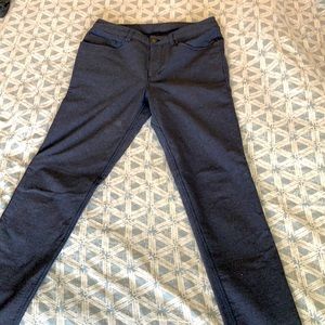 Lululemon ABC slim blue tech canvas pants, like new mint condition